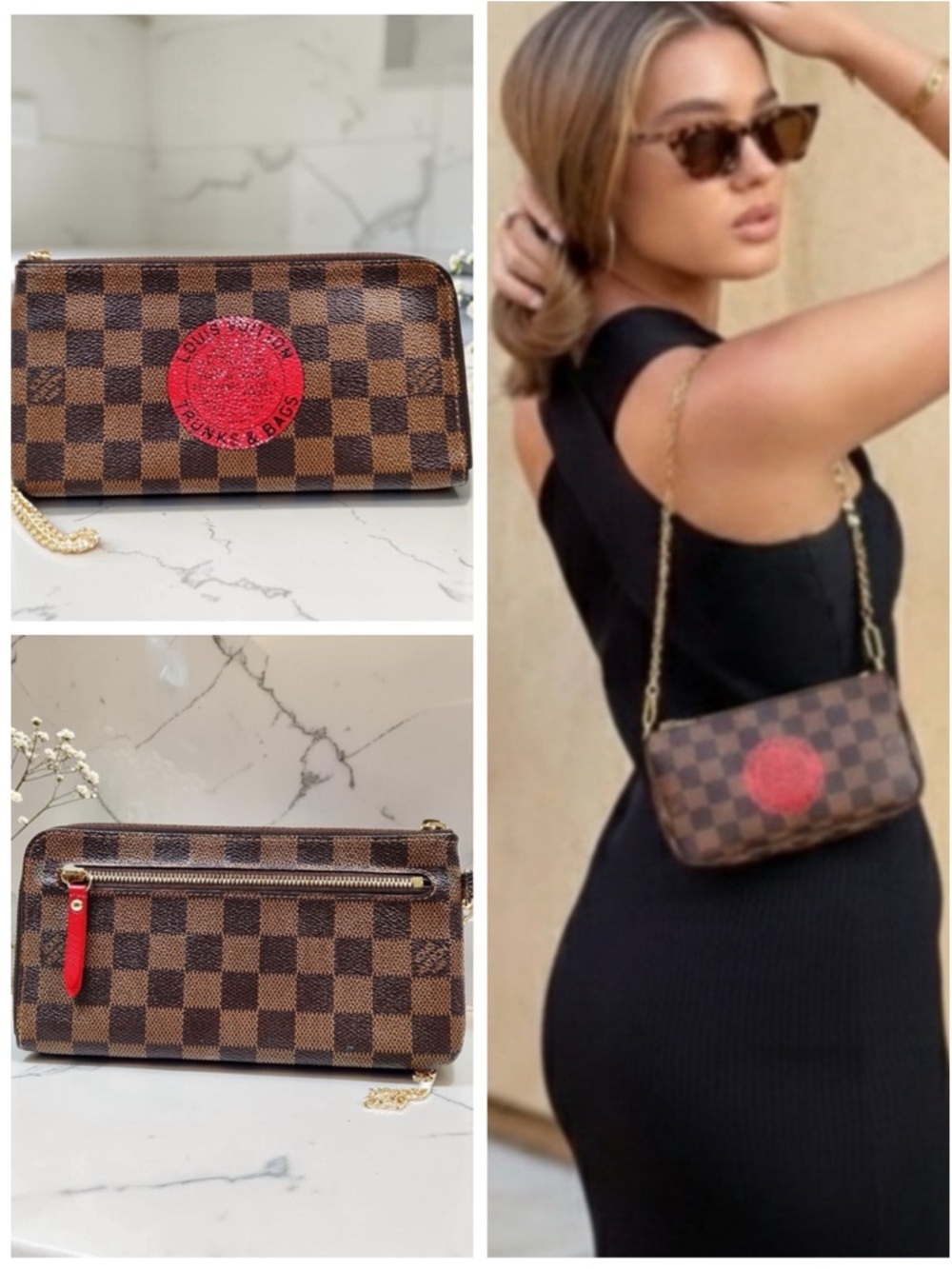 Louis Vuitton Damier Ebene Trunks & Bags Illustre Zip Wallet - LIMITED EDITION 🔥